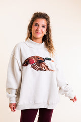 Mallard Embroidered Mockneck Sweatshirt