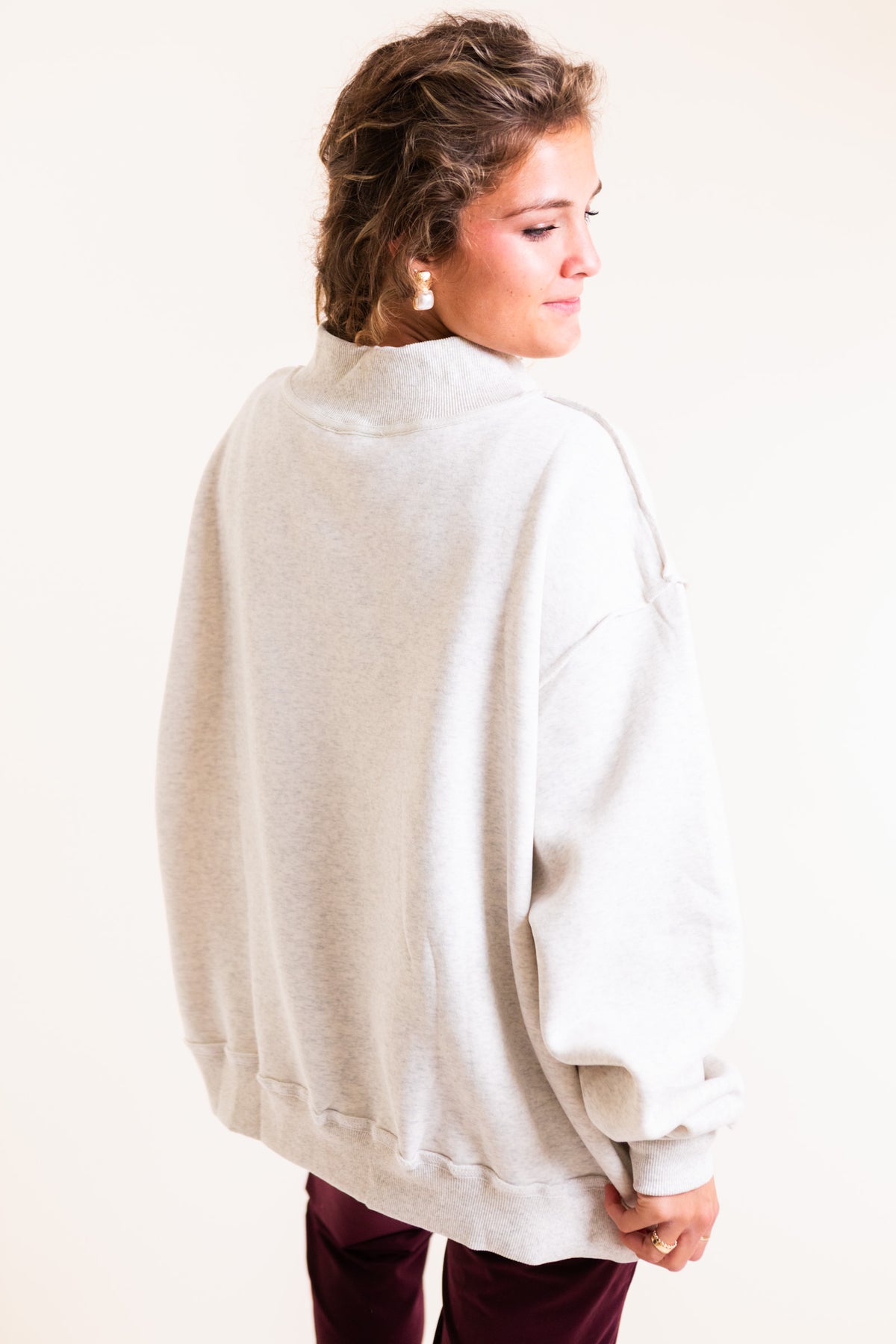 Mallard Embroidered Mockneck Sweatshirt