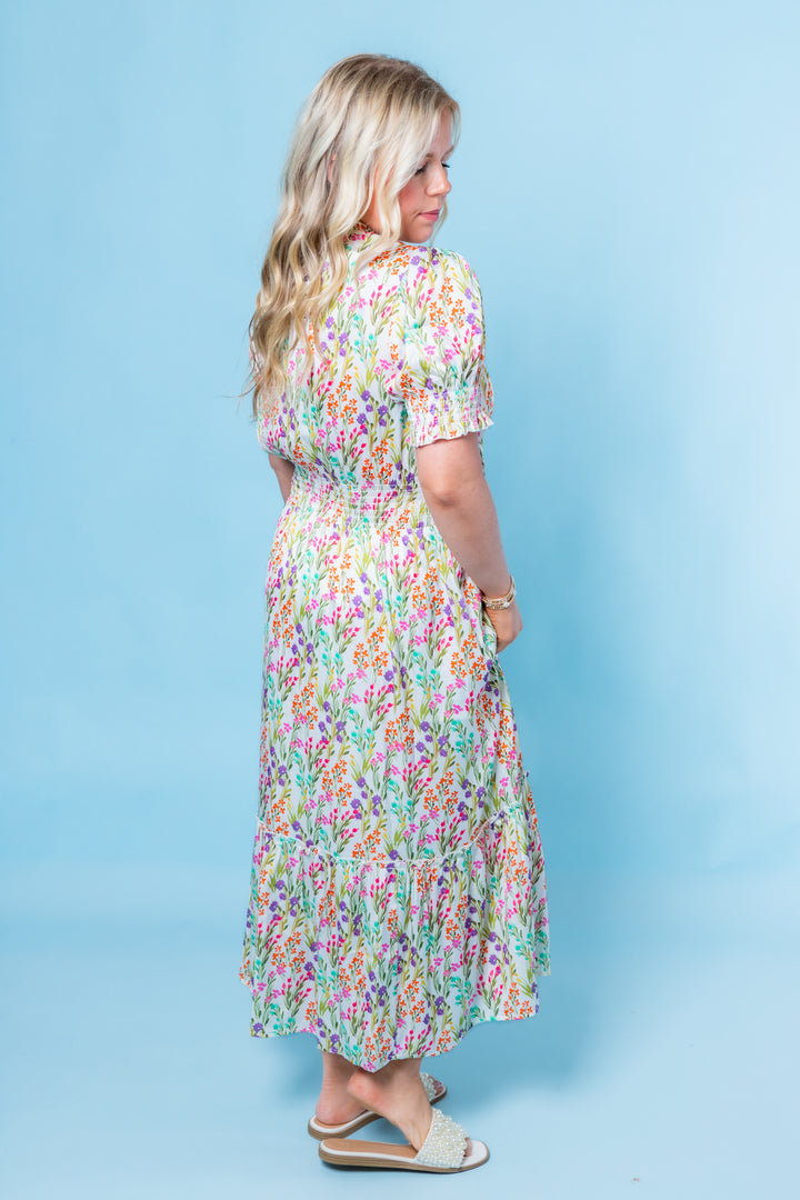 Blooms of Spring Midi Dress