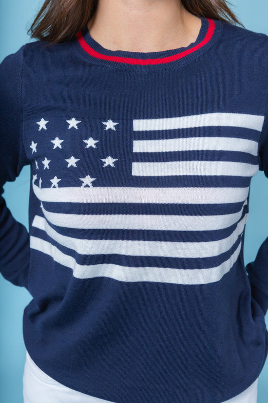 America The Beautiful Crew Neck Sweater