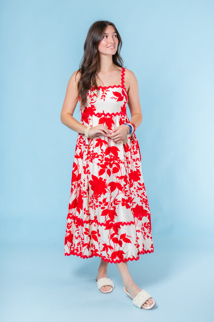 Come Sail Away Midi Dress