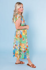 Current Air | Sereia Pleated Midi Dress