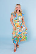 Current Air | Sereia Pleated Midi Dress