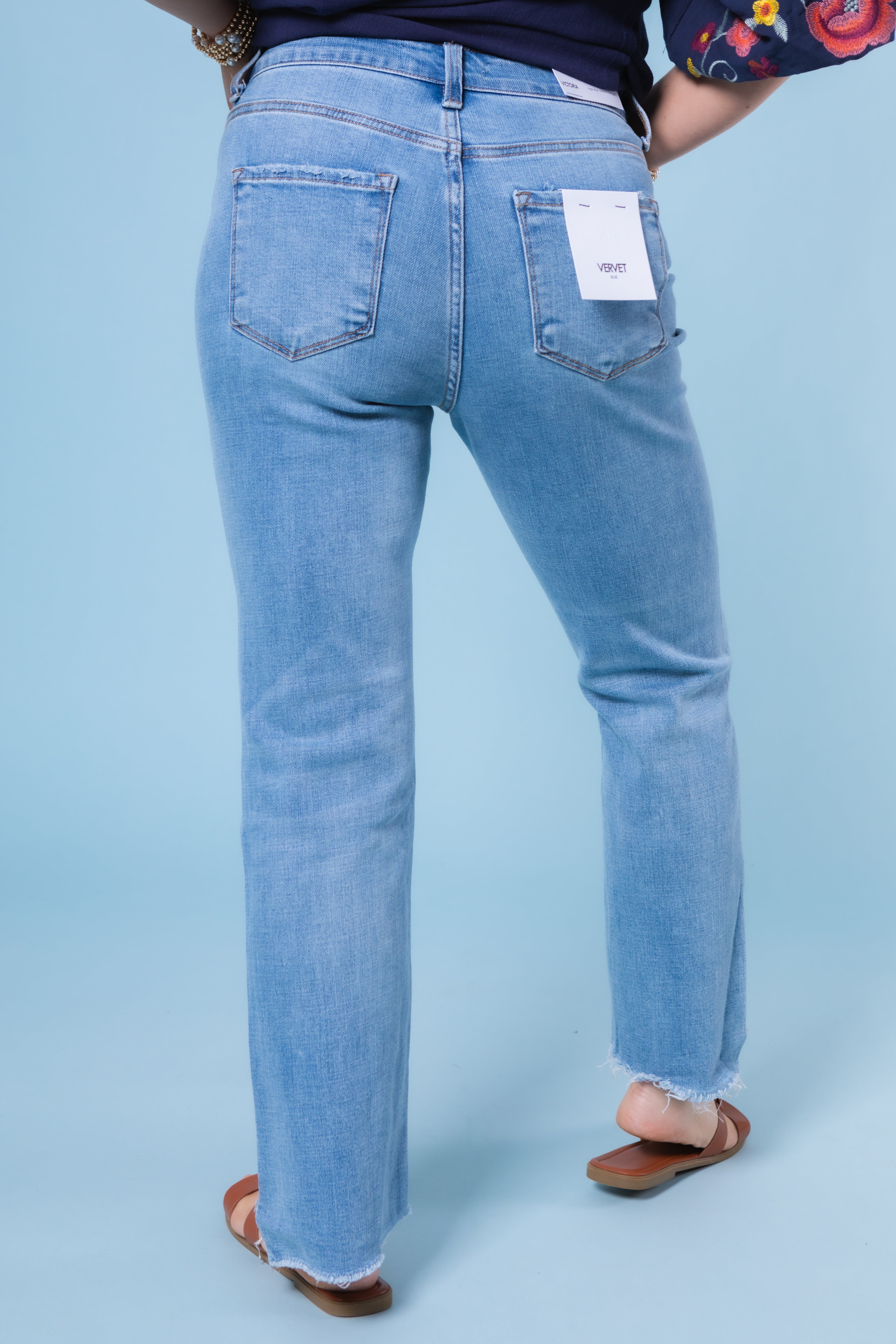 Vervet | Victoria High Rise Crop Flare Jeans (Final Sale)