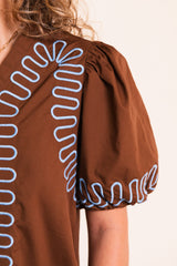 The Inez Cocoa Mini Dress
