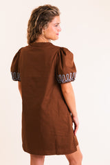 The Inez Cocoa Mini Dress