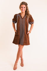The Inez Cocoa Mini Dress