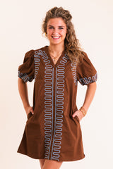 The Inez Cocoa Mini Dress