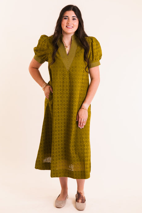 The Arabella Eyelet Midi
