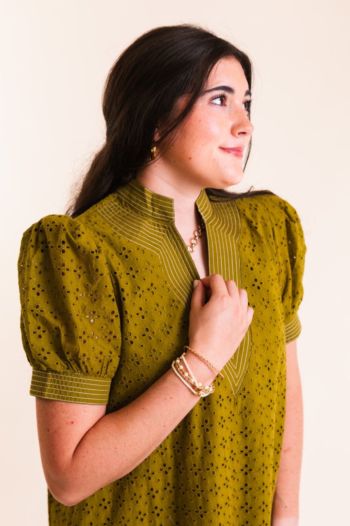 The Arabella Eyelet Midi