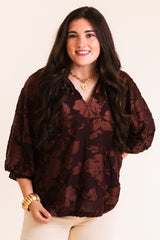 The Brown Sugar Blooms Blouse