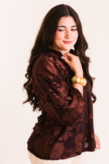 The Brown Sugar Blooms Blouse