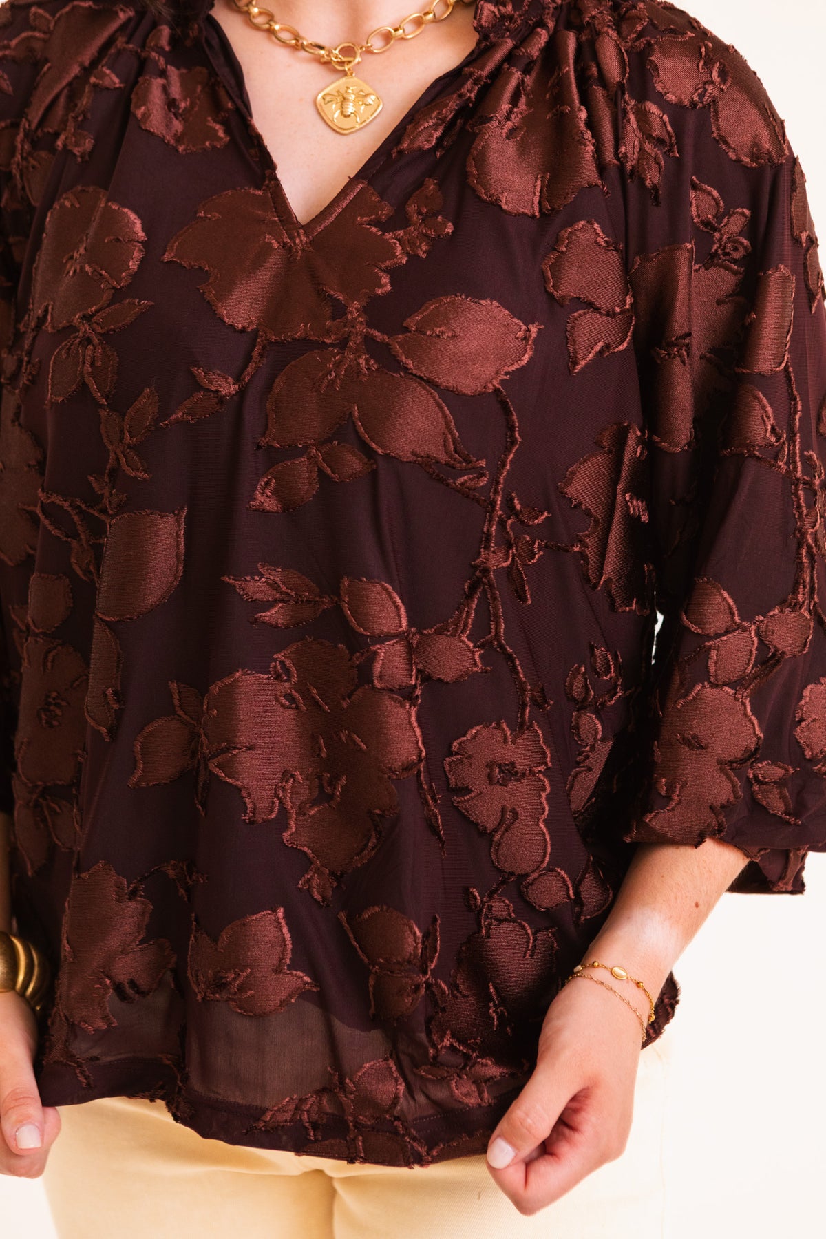 The Brown Sugar Blooms Blouse