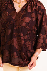 The Brown Sugar Blooms Blouse