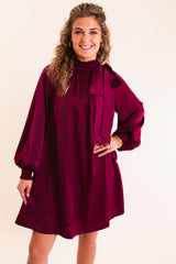 The Plum Perfect Bow Dress