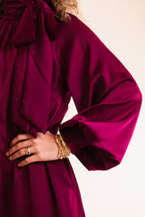 The Plum Perfect Bow Dress