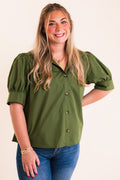 The Elara Olive Top