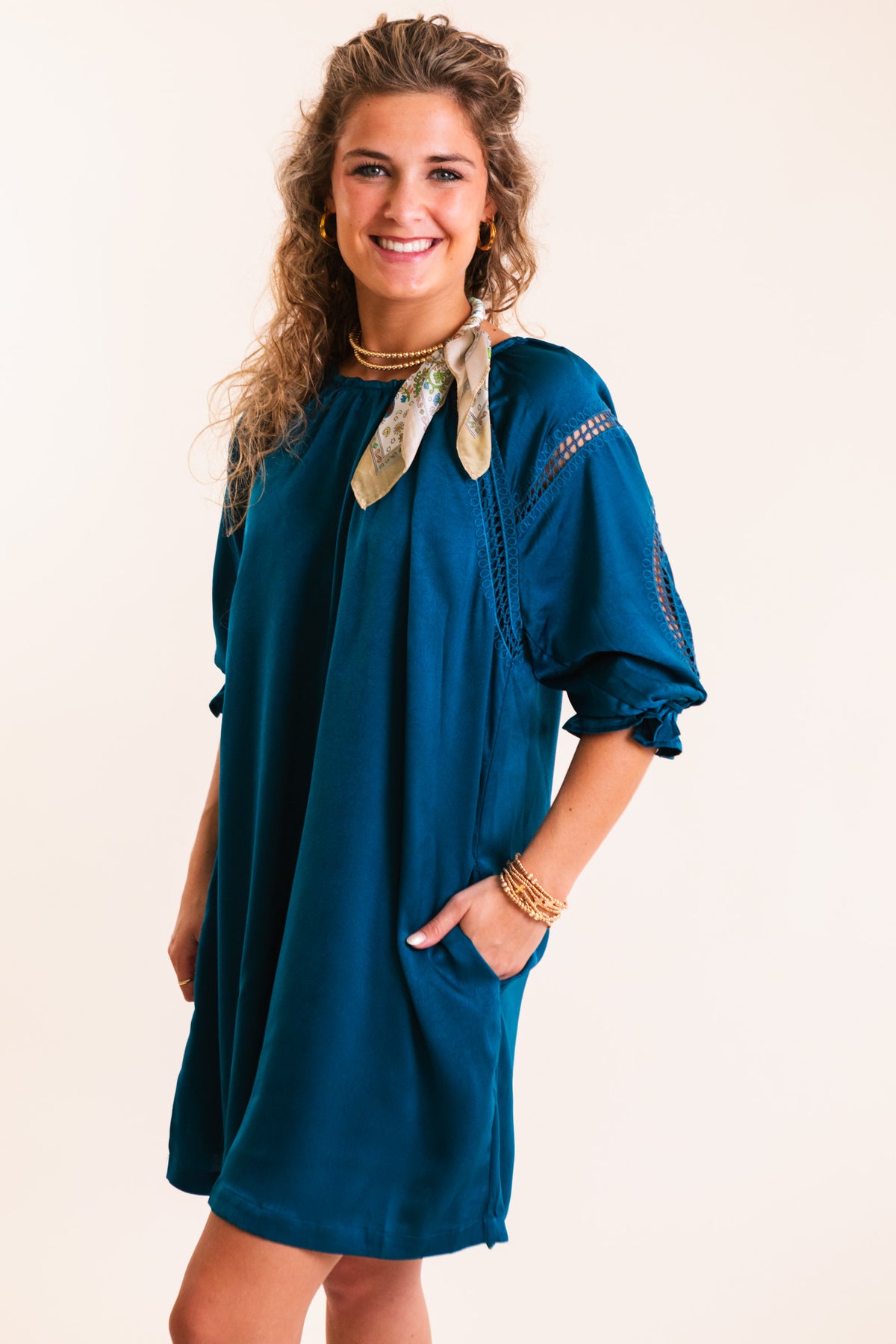 The Teal Magnolia Dress