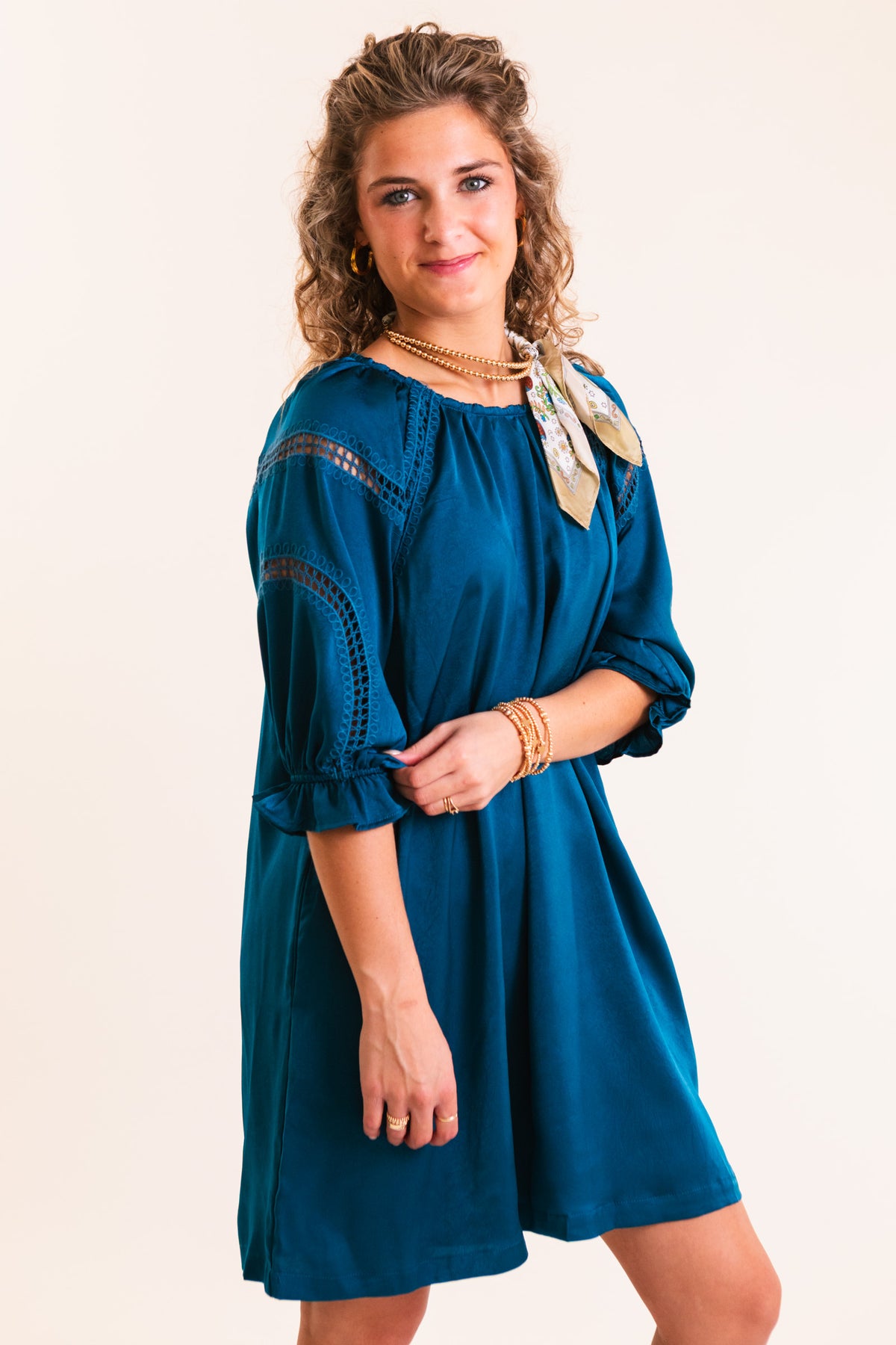 The Teal Magnolia Dress