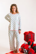 Mary Square | Women's Melody Pant Set in Winter Pines Pink