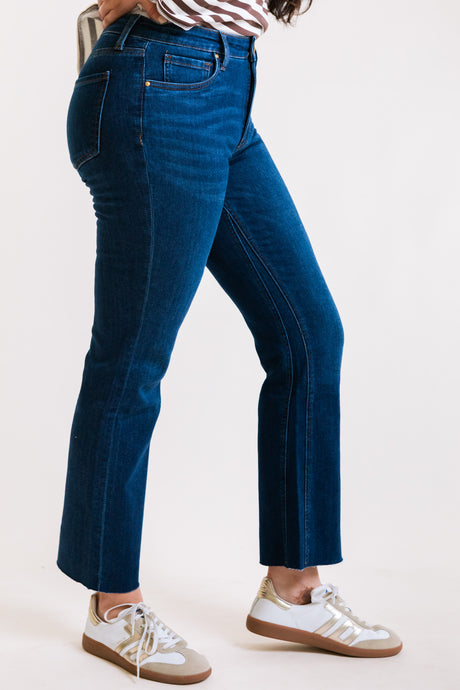 Kut from the Kloth | Kelsey High Rise Ankle Flare Jeans in Improve