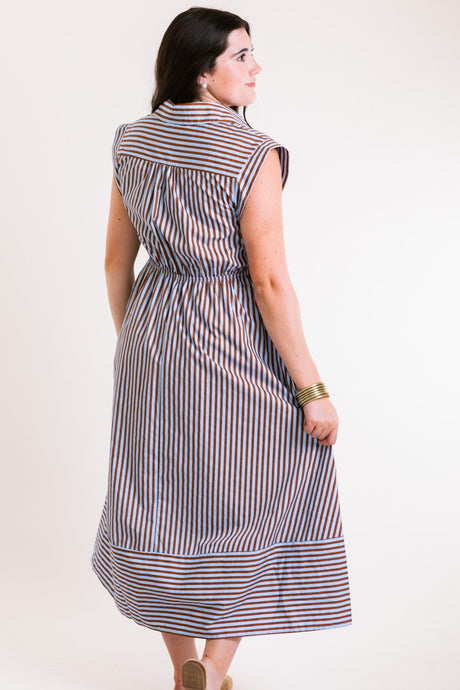 The Josie Striped Midi Dress