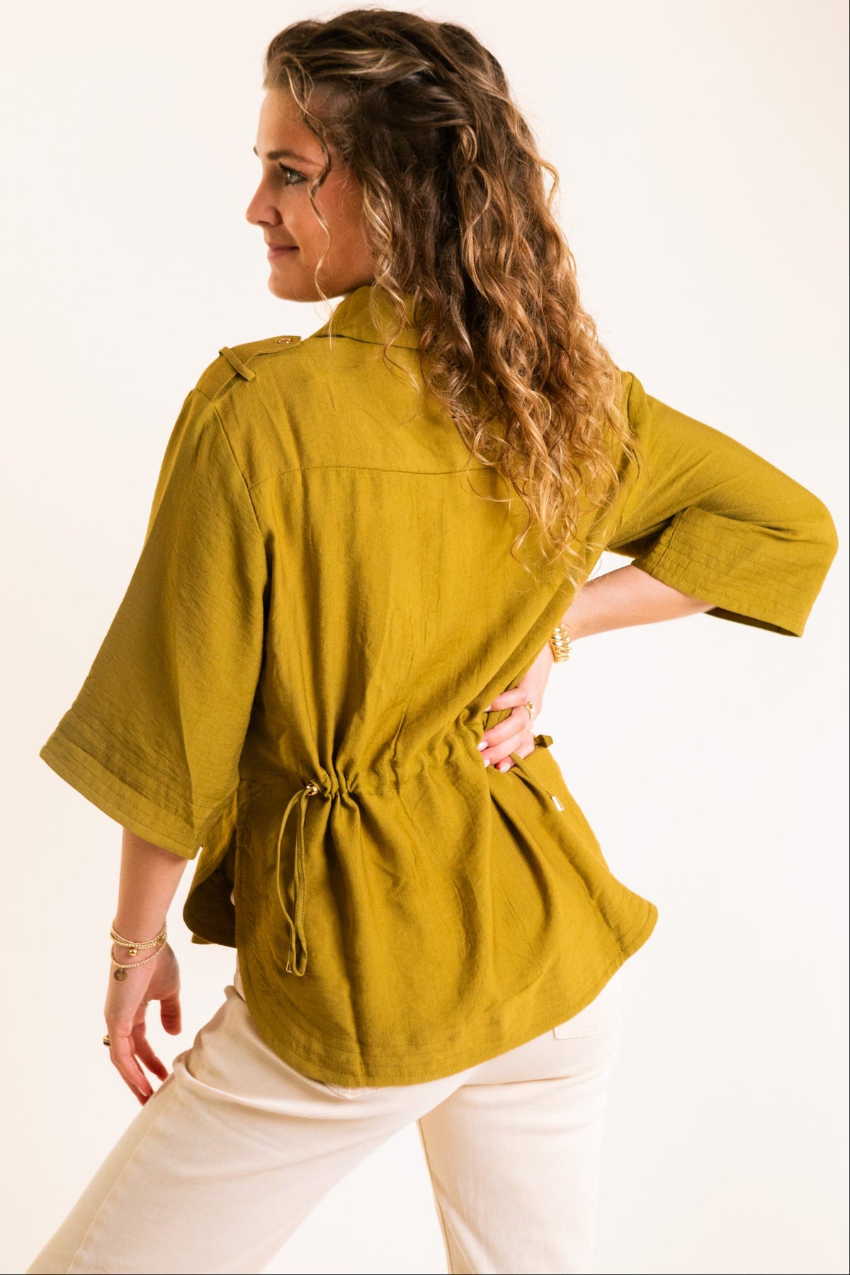 The Keaton Olive Top