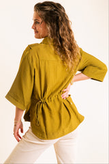 The Keaton Olive Top