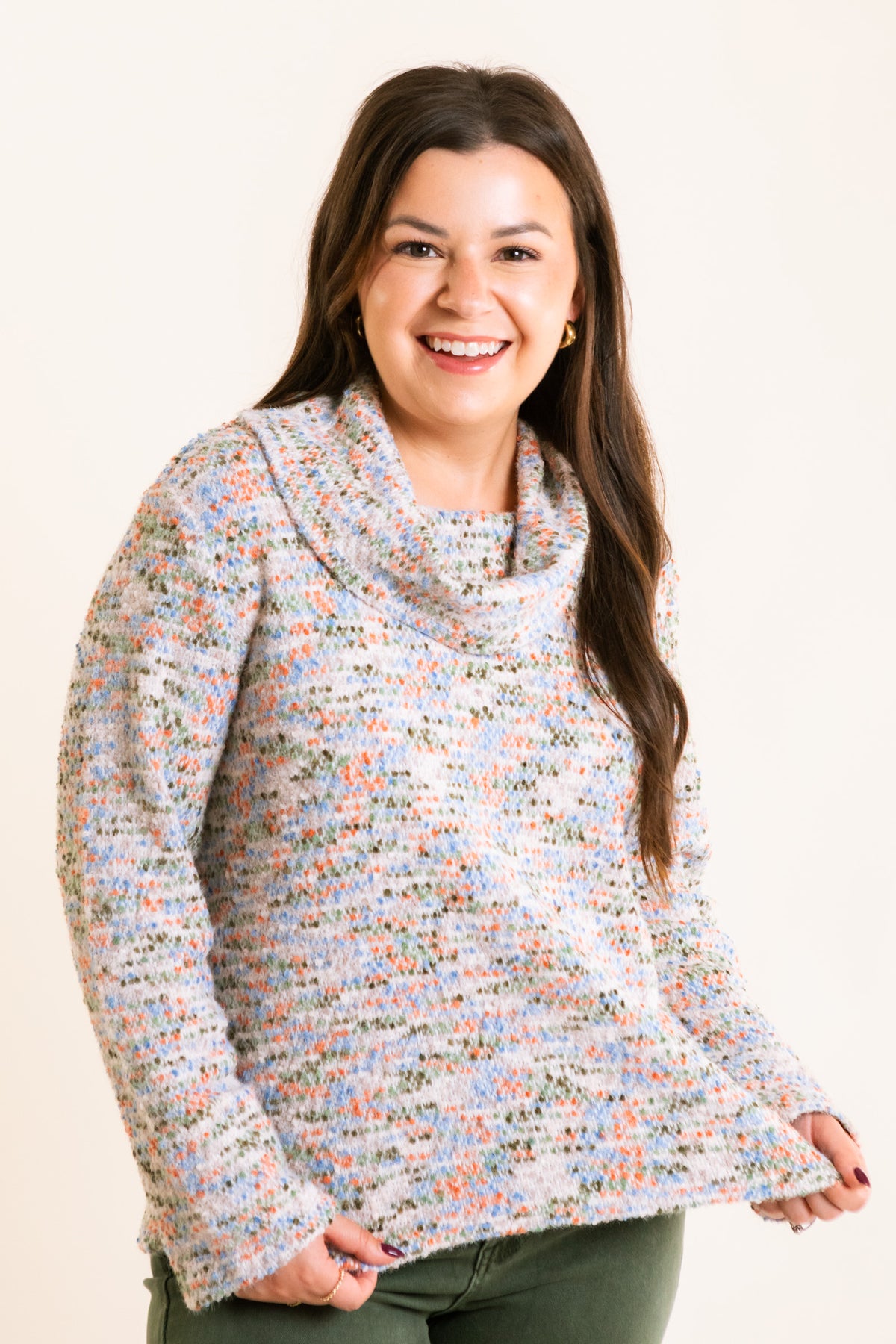 Speckled Cowl Sweater