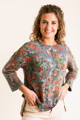 Super Soft Fleece Boxy Crew in Fern