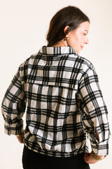 The Tatum Plaid Button Top