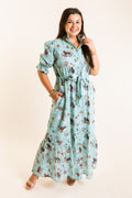 The Catherine Midi Dress in Dogs & Drakes