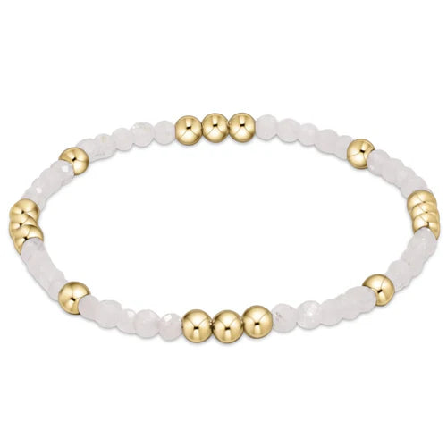 Enewton | Worthy Pattern 3mm Bead Bracelet - Moonstone