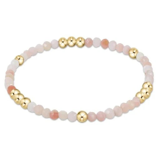 Enewton | Worthy Pattern 3mm Bead Bracelet - Pink Opal