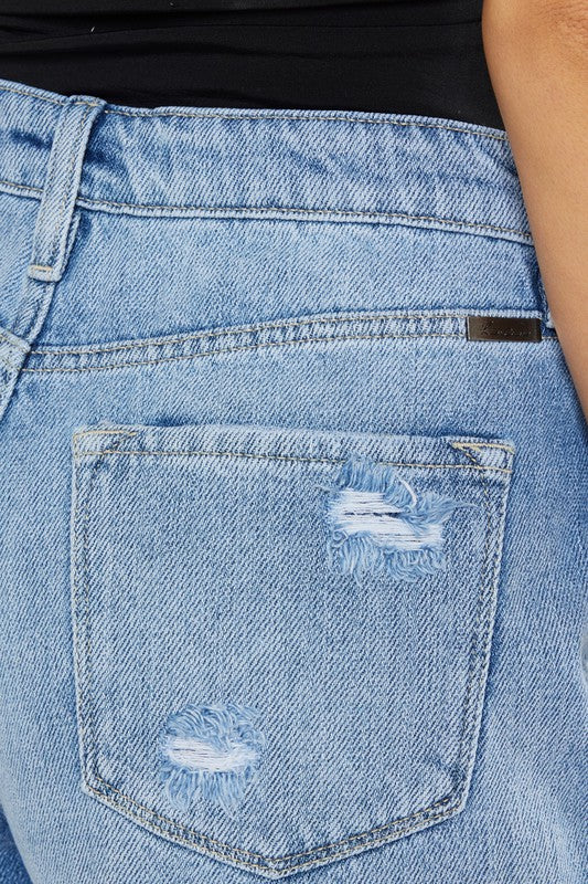 High Rise Mom Jean Shorts