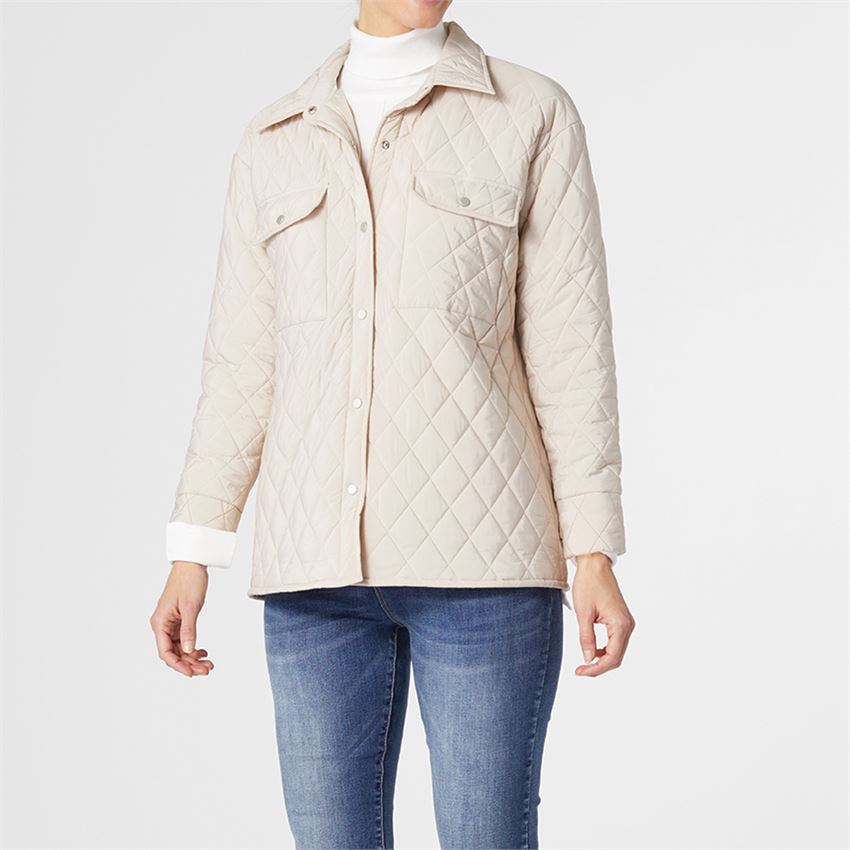 Ivy Snap Front Quilted Shacket