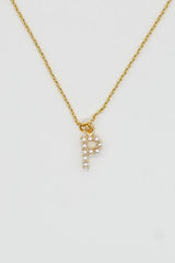 Brenda Grands Jewelry | Dainty Love Pearl Initial Necklace