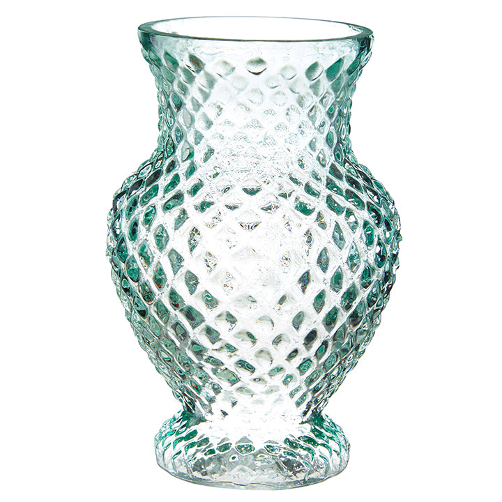 Green Textured Vase