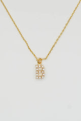 Brenda Grands Jewelry | Dainty Love Pearl Initial Necklace