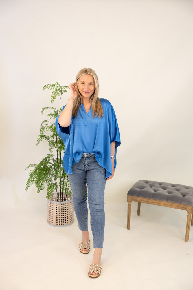 V-Neck Kimono Top (Final Sale)