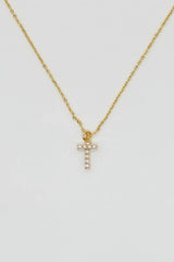 Brenda Grands Jewelry | Dainty Love Pearl Initial Necklace