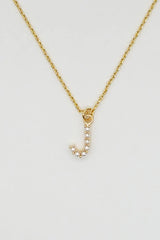 Brenda Grands Jewelry | Dainty Love Pearl Initial Necklace