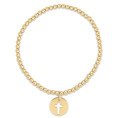 Enewton | Classic Gold 3mm Bracelet - Blessed Gold Disc