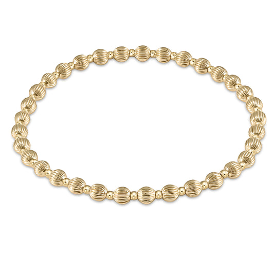 Enewton | Dignity Grateful Pattern 4mm Bead Bracelet - Gold